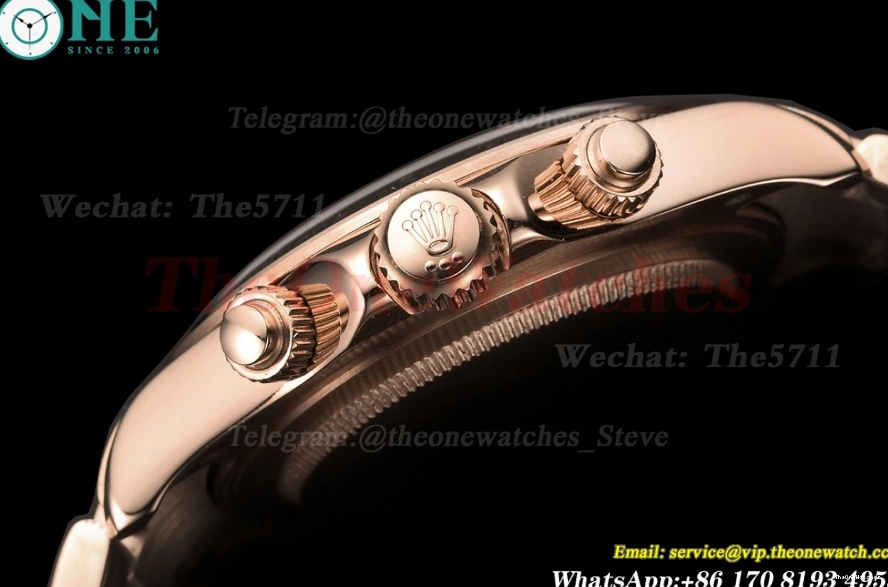 Black RG 40mm A3836 RG Gold Daytona GDF 0101